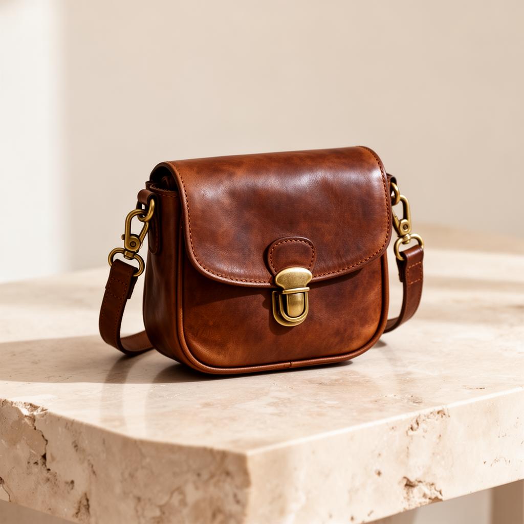 Die Maisie Crossbody auf einer Steinfläche